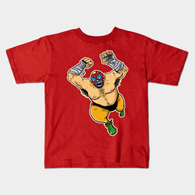 Luchador Kids T-Shirt by zerostreet